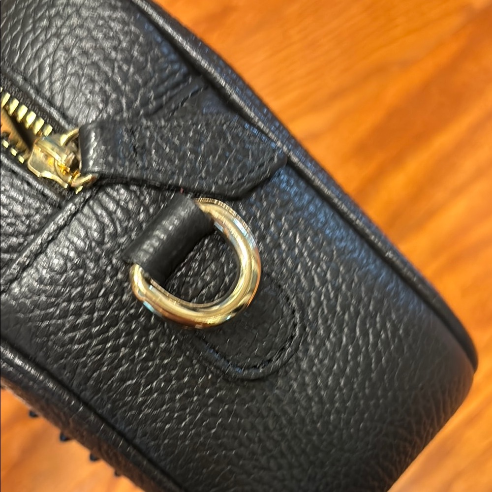 Valentino Black Crossbody Bag with Studded V Design - Picture 11 of 12